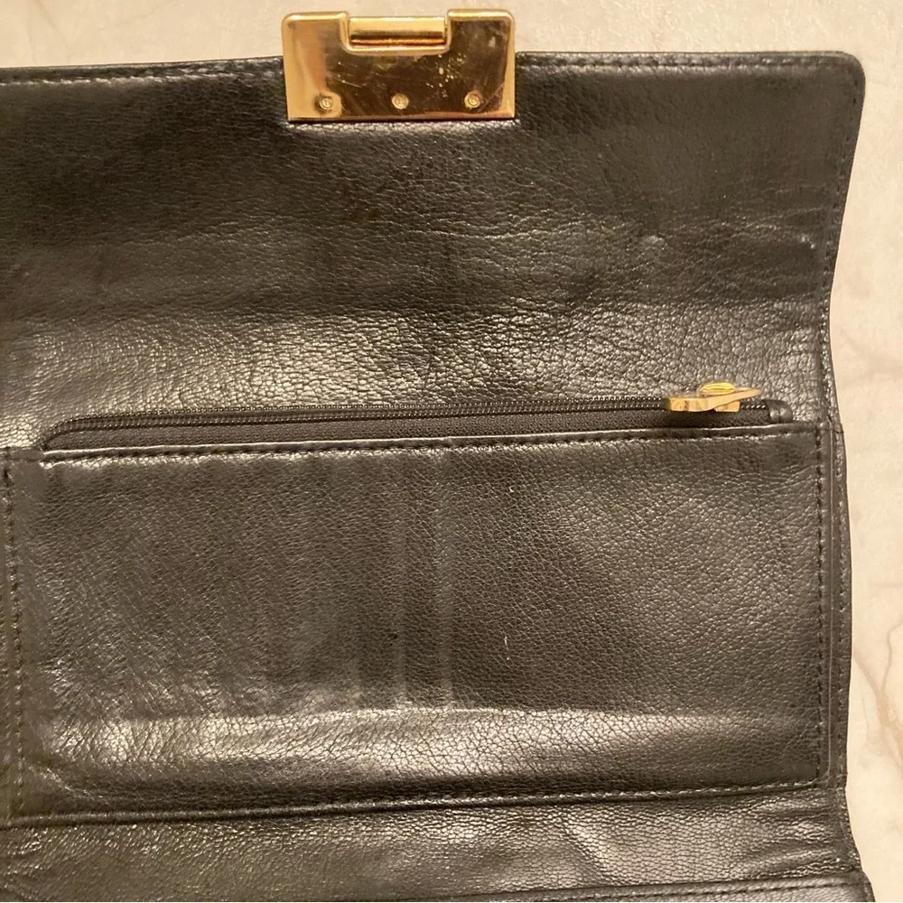Michael kors black leather wallet